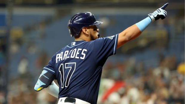 Tampa Bay Rays third baseman Isaac Paredes